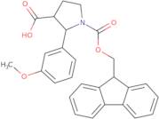 rac-(2R,3S)-1-{[(9H-Fluoren-9-yl)methoxy]carbonyl}-2-(3-methoxyphenyl)pyrrolidine-3-carboxylic acid