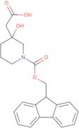 2-(1-{[(9H-Fluoren-9-yl)methoxy]carbonyl}-3-hydroxypiperidin-3-yl)acetic acid