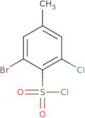 2-Bromo-6-chloro-4-methylbenzene-1-sulfonyl chloride