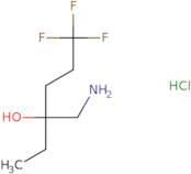 3-(Aminomethyl)-6,6,6-trifluorohexan-3-ol hydrochloride