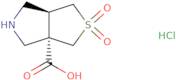 rac-(3aR,6aS)-2,2-Dioxo-hexahydro-1H-2λ6-thieno[3,4-c]pyrrole-3a-carboxylic acid hydrochloride