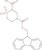 4-{[(9H-Fluoren-9-yl)methoxy]carbonyl}thiomorpholine-2-carboxylic acid 1,1-dioxide