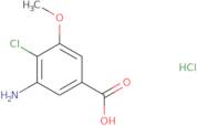 3-Amino-4-chloro-5-methoxybenzoic acid hydrochloride