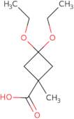 3,3-Diethoxy-1-methylcyclobutane-1-carboxylic acid