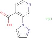 3-(1H-Pyrazol-1-yl)pyridine-4-carboxylic acid hydrochloride