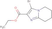 Ethyl 3-bromo-5H,6H,7H,8H-imidazo[1,2-a]pyridine-2-carboxylate