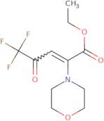 Ethyl (2Z)-5,5,5-trifluoro-2-(morpholin-4-yl)-4-oxopent-2-enoate