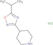 4-[5-(Propan-2-yl)-1,2,4-oxadiazol-3-yl]piperidine Hydrochloride