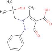 1-(2-Hydroxy-2-methylpropyl)-5-methyl-3-oxo-2-phenyl-2,3-dihydropyrazole-4-carboxylic Acid