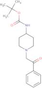 tert-Butyl 1-(2-oxo-2-phenylethyl)piperidin-4-ylcarbamate