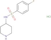 4-Fluoro-N-(piperidin-4-yl)benzene-1-sulfonamide hydrochloride