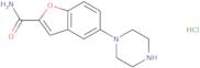5-(Piperazin-1-yl)benzofuran-2-carboxamide hydrochloride
