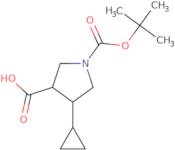 rac-(3R,4R)-1-[(tert-Butoxy)carbonyl]-4-cyclopropylpyrrolidine-3-carboxylic acid