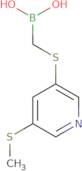 5-(Methylthio)pyridin-3-ylthiomethylboronic acid