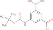 3-Amino-5-carboxybenzeneboronic acid, N-BOC protected