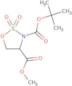 (4S)​-1,​2,​3-​Oxathiazolidine-​3,​4-​dicarboxylic acid 3-​(1,​1-​dimethylethyl) 4-​methyl ester...