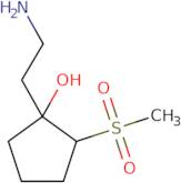 1-(2-Aminoethyl)-2-methanesulfonylcyclopentan-1-ol