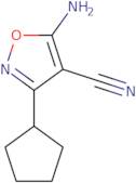 5-Amino-3-cyclopentylisoxazole-4-carbonitrile