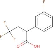 4,4,4-Trifluoro-2-(3-fluorophenyl)butanoic acid