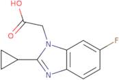 2-(2-Cyclopropyl-6-fluoro-1H-1,3-benzodiazol-1-yl)acetic acid