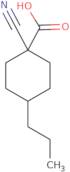 1-Cyano-4-propylcyclohexane-1-carboxylic acid