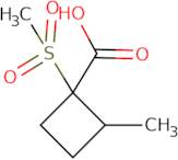 1-Methanesulfonyl-2-methylcyclobutane-1-carboxylic acid