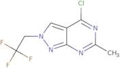 4-Chloro-6-methyl-2-(2,2,2-trifluoroethyl)-2H-pyrazolo[3,4-d]pyrimidine