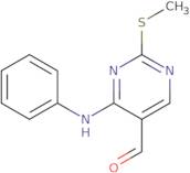 2-Methylsulfanyl-4-phenylamino-pyrimidine-5-carbaldehyde