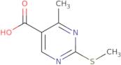4-Methyl-2-(methylsulfanyl)-5-pyrimidinecarboxylic acid