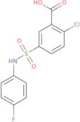 2-Chloro-5-[(4-fluorophenyl)sulfamoyl]benzoic acid