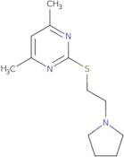 4,6-Dimethyl-2-(2-(pyrrolidin-1-yl)ethylthio)pyrimidine