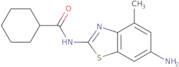 N-(6-Amino-4-methyl-1,3-benzothiazol-2-yl)cyclohexanecarboxamide