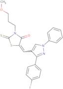 (5Z)-5-{[3-(4-Fluorophenyl)-1-phenyl-1H-pyrazol-4-yl]methylidene}-3-(3-methoxypropyl)-2-thioxo-1,3…