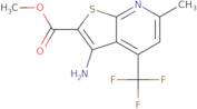 Methyl 3-amino-6-methyl-4-(trifluoromethyl)-thieno[2,3-b]pyridine-2-carboxylate