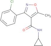 (3-(2-chlorophenyl)-5-methylisoxazol-4-yl)-N-cyclopropylformamide