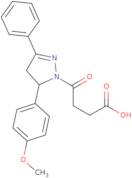 4-[5-(4-Methoxyphenyl)-3-phenyl-4,5-dihydro-1H-pyrazol-1-yl]-4-oxobutanoic acid