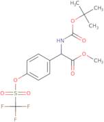 Methyl (2R)-2-{[(tert-butoxy)carbonyl]amino}-2-{4-[(trifluoromethane)sulfonyloxy]phenyl}acetate