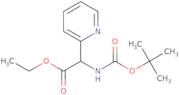 Ethyl 2-((tert-butoxycarbonyl)amino)-2-(pyridin-2-yl)acetate