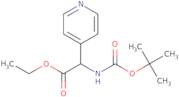 Ethyl 2-(tert-butoxycarbonylamino)-2-(4-pyridyl)acetate