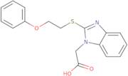 {2-[(2-Phenoxyethyl)thio]-1H-benzimidazol-1-yl}acetic acid