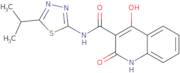 4-Hydroxy-2-oxo-N-(5-propan-2-yl-1,3,4-thiadiazol-2-yl)-1H-quinoline-3-carboxamide