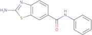 2-Amino-benzothiazole-6-carboxylic acid phenylamide