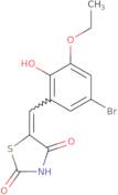(5E)-5-(5-Bromo-3-ethoxy-2-hydroxybenzylidene)-1,3-thiazolidine-2,4-dione