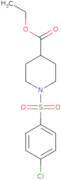 Ethyl 1-((4-chlorophenyl)sulfonyl)-4-piperidinecarboxylate