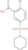 2-Bromo-5-(piperidine-1-sulfonyl)benzoic acid