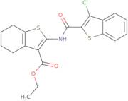 Ethyl 2-(3-chlorobenzo[b]thiophene-2-carboxamido)-4,5,6,7-tetrahydrobenzo[b]thiophene-3-carboxylate