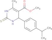 methyl 6-methyl-2-(4-(isopropyl)phenyl)-4-thioxo-2H,3H,5H-3,5-diazinecarboxylate