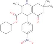 Cyclohexyl 2,7,7-trimethyl-4-(4-nitrophenyl)-5-oxo-1,4,5,6,7,8-hexahydroquinoline-3-carboxylate