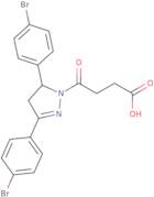 4-(3,5-Bis(4-bromophenyl)-4,5-dihydro-1H-pyrazol-1-yl)-4-oxobutanoic acid