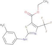 Ethyl 2-[(3-methylphenyl)amino]-4-(trifluoromethyl)-1,3-thiazole-5-carboxylate